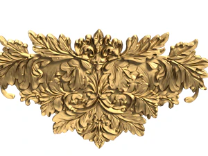 Classic carved decor ornament 476 3D Model