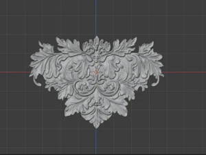 Classic carved decor ornament 476 3D Model
