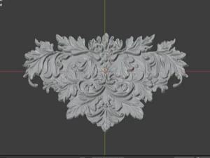 Classic carved decor ornament 476 3D Model