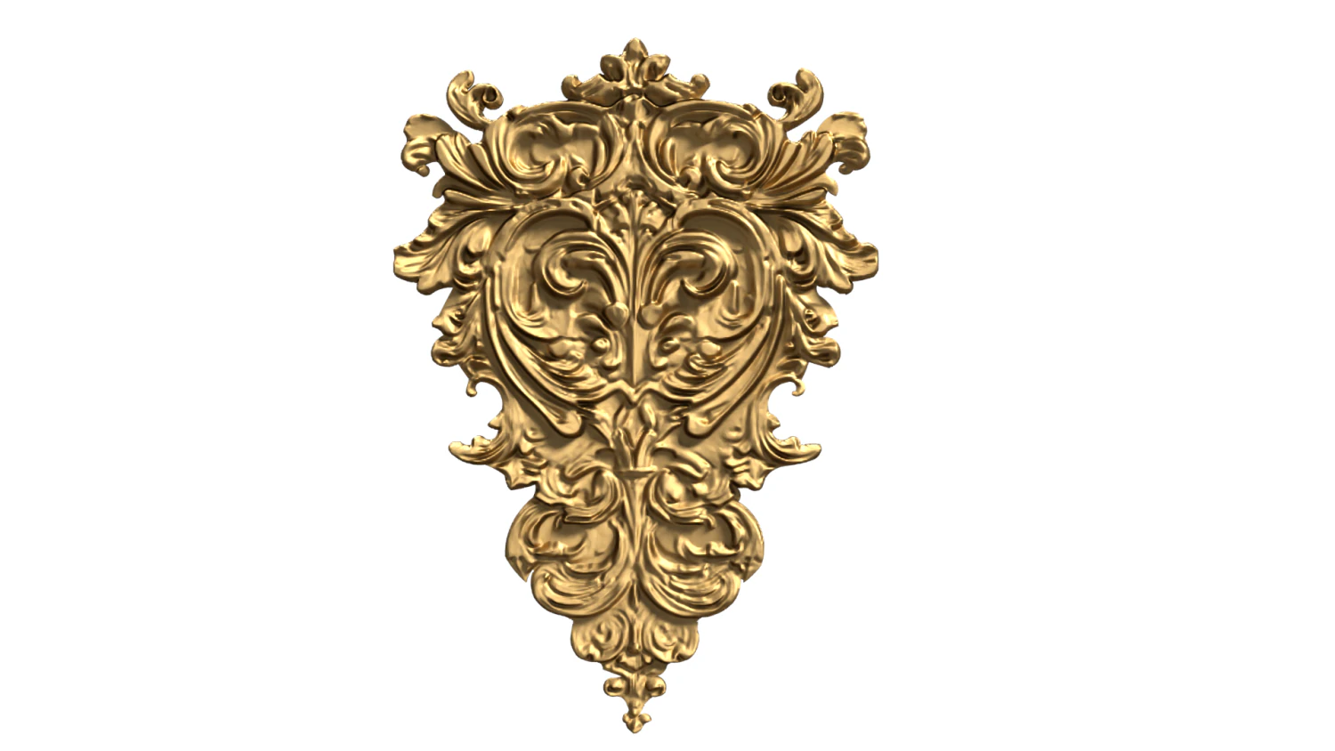 Classic carved decor ornament 477 3D Model .c4d .max .obj .3ds .fbx .stl .blend 