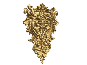Classic carved decor ornament 477 3D Model
