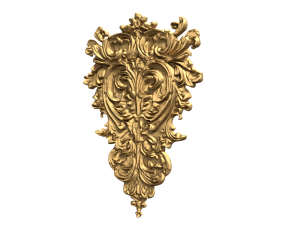 Classic carved decor ornament 477 3D Модель