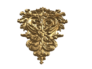 Classic carved decor ornament 477 3D Модель