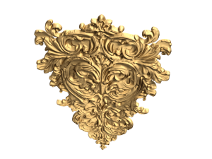 Classic carved decor ornament 477 3D Модель
