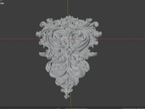 Classic carved decor ornament 477 3D Model