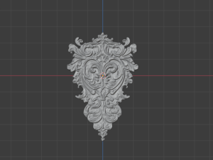 Classic carved decor ornament 477 3D Модель