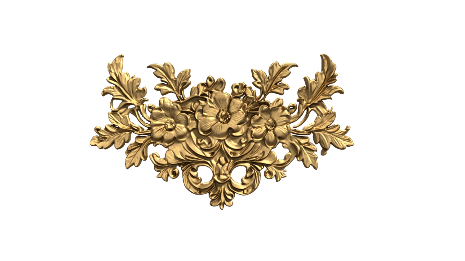 Classic carved decor ornament 478 3D Model .c4d .max .obj .3ds .fbx .stl .blend 