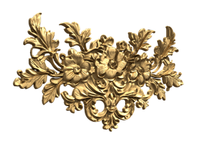 Classic carved decor ornament 478 3D Модель