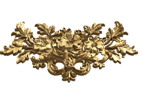 Classic carved decor ornament 478 3D Модель