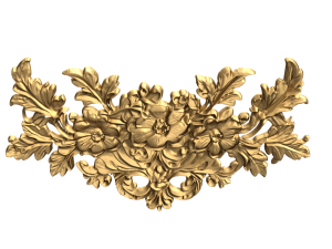 Classic carved decor ornament 478 3D Модель