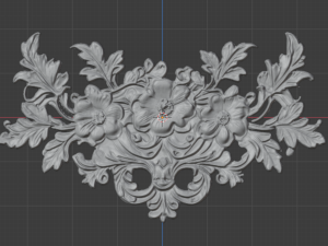 Classic carved decor ornament 478 3D Модель