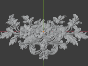 Classic carved decor ornament 478 3D Модель