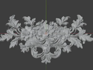 Classic carved decor ornament 478 3D Model
