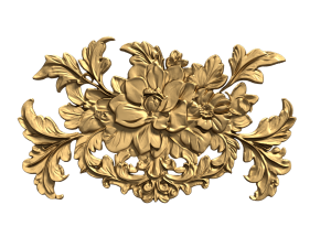 Classic carved decor ornament 479 3D Модель