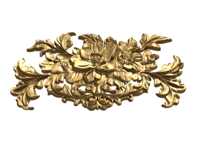 Classic carved decor ornament 479 Modello 3D