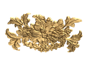 Classic carved decor ornament 479 Modello 3D