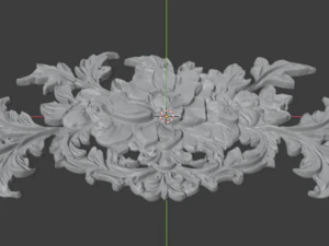 Classic carved decor ornament 479 3D Model