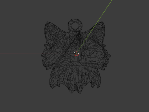 Cat pendant-03 3D print model Modello 3D