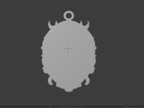 Owl pendant-04 3D print model 3D 모델