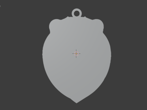 Lion pendant-01 3D print model 3D-Modell