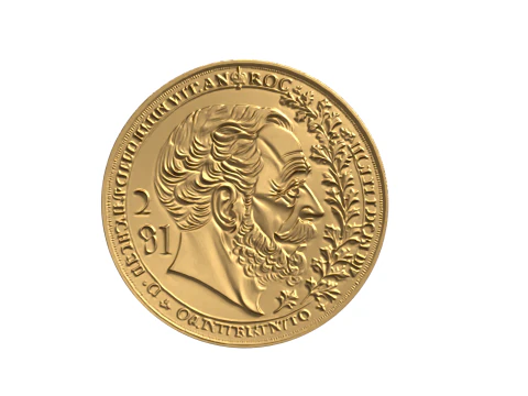 Ancient coin-01 3D print model 3D Model