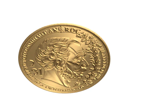 Ancient coin-01 3D print model 3D Model