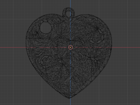 Heart jewellery pendant 3D print model 3D-Modell
