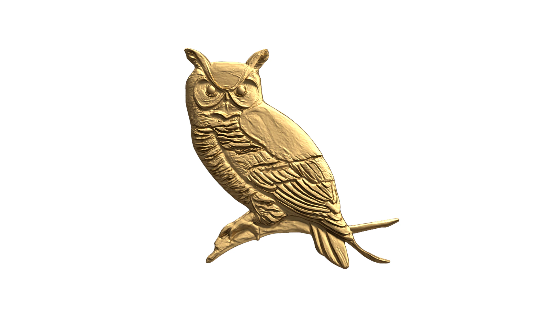 Owl pendant-05 3D print model 3D Model .c4d .max .obj .3ds .fbx .stl .blend