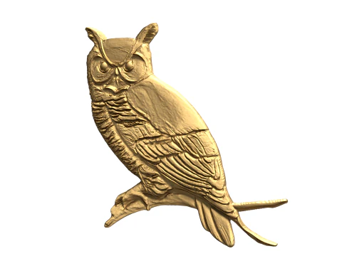 Owl pendant-05 3D print model 3D Model