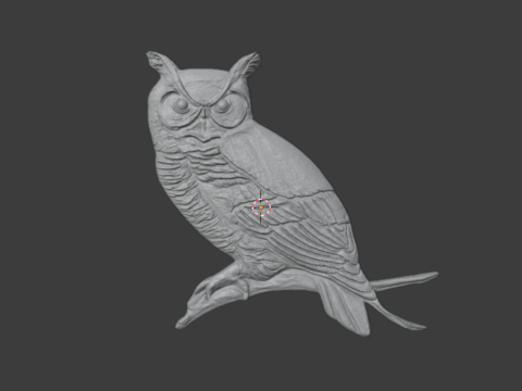 Owl pendant-05 3D print model Modelo 3D