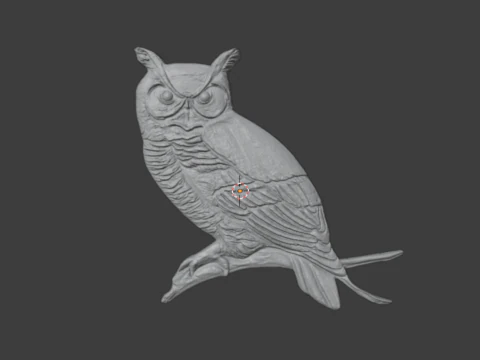 Owl pendant-05 3D print model 3D Model