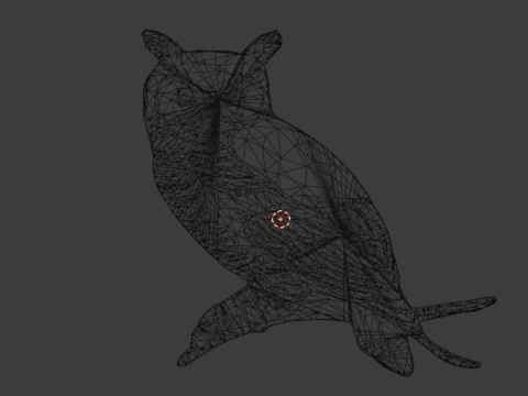 Owl pendant-05 3D print model Modelo 3D
