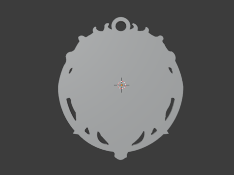 Lion pendant-02 3D print model Model 3D