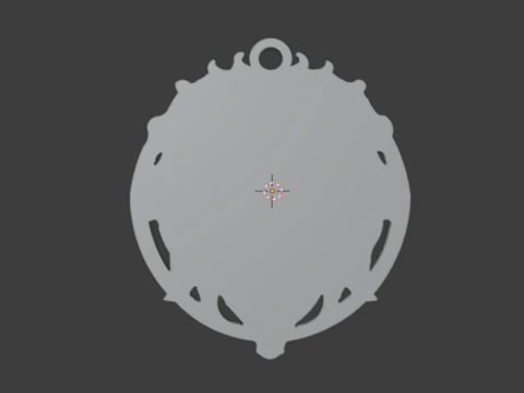 Lion pendant-02 3D print model 3D Model