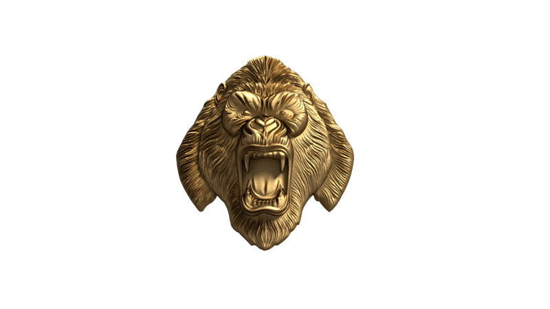 Gorilla pendant-01 3D print model 3D-Modell .c4d .max .obj .3ds .fbx .stl .blend 