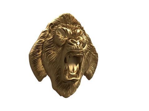 Gorilla pendant-01 3D print model 3D-Modell