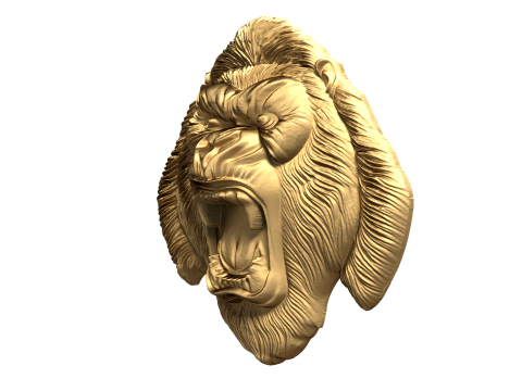 Gorilla pendant-01 3D print model 3D-Modell