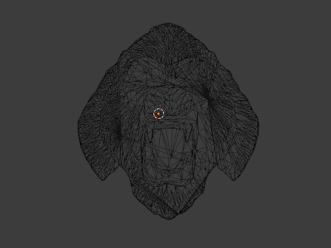 Gorilla pendant-01 3D print model 3D-Modell