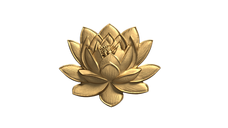 Lotus pendant-01 3D print model 3D 모델 .c4d .max .obj .3ds .fbx .stl .blend 