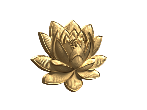 Lotus pendant-01 3D print model 3D 모델