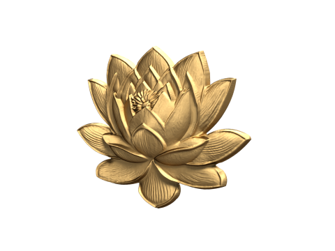 Lotus pendant-01 3D print model 3D 모델