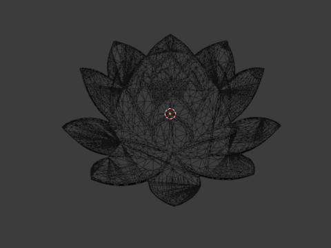 Lotus pendant-01 3D print model 3D 모델