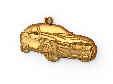 Car pendant-01 printable jewelry 3D मॉडल