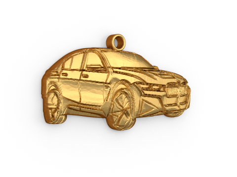 Car pendant-01 printable jewelry 3D मॉडल
