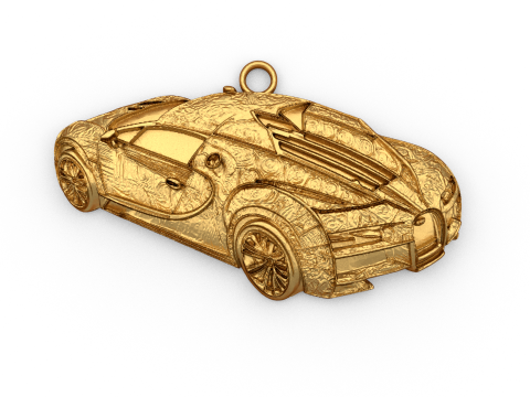 Car pendant-02 printable jewelry 3D print model 3D 모델
