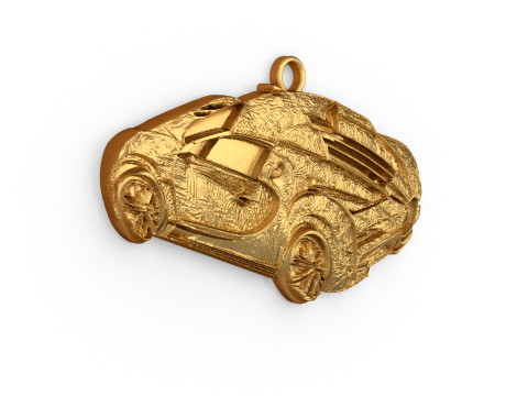 Car pendant-02 printable jewelry 3D print model Modello 3D