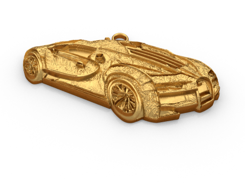 Car pendant-02 printable jewelry 3D print model Modello 3D