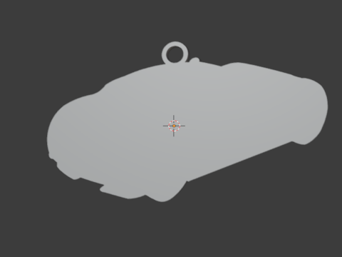 Car pendant-02 printable jewelry 3D print model Modello 3D