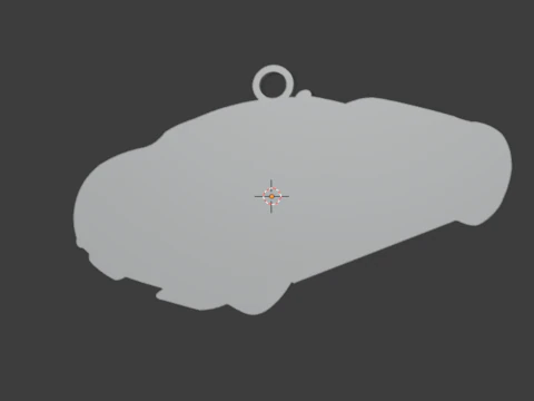 Car pendant-02 printable jewelry 3D print model 3D Model