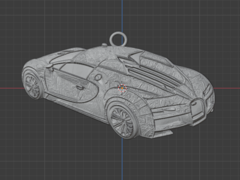 Car pendant-02 printable jewelry 3D print model Modello 3D
